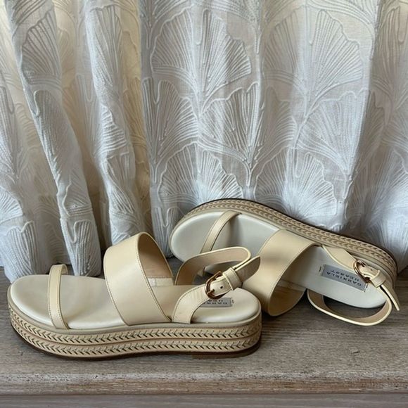 Gabriela Hearst Cream Leather Espadrilles
